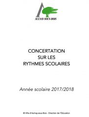 Concertation sur les rythmes scolaires