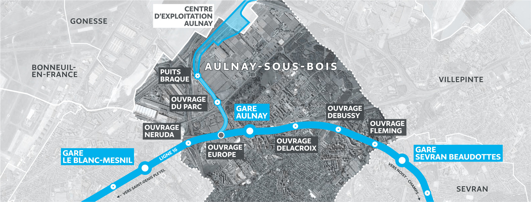 Carte des ouvrages