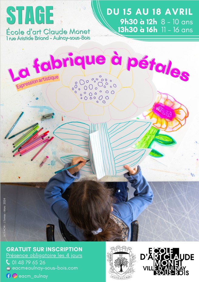 Affiche du stage La fabrique à pétales